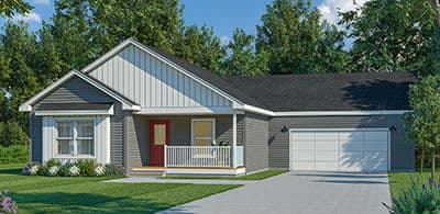 Hudson hero, elevation, and exterior home features