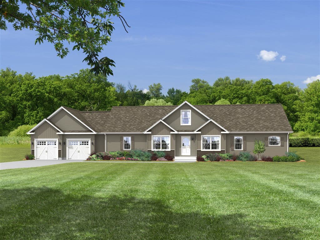 Bellevue elevation and exterior home features