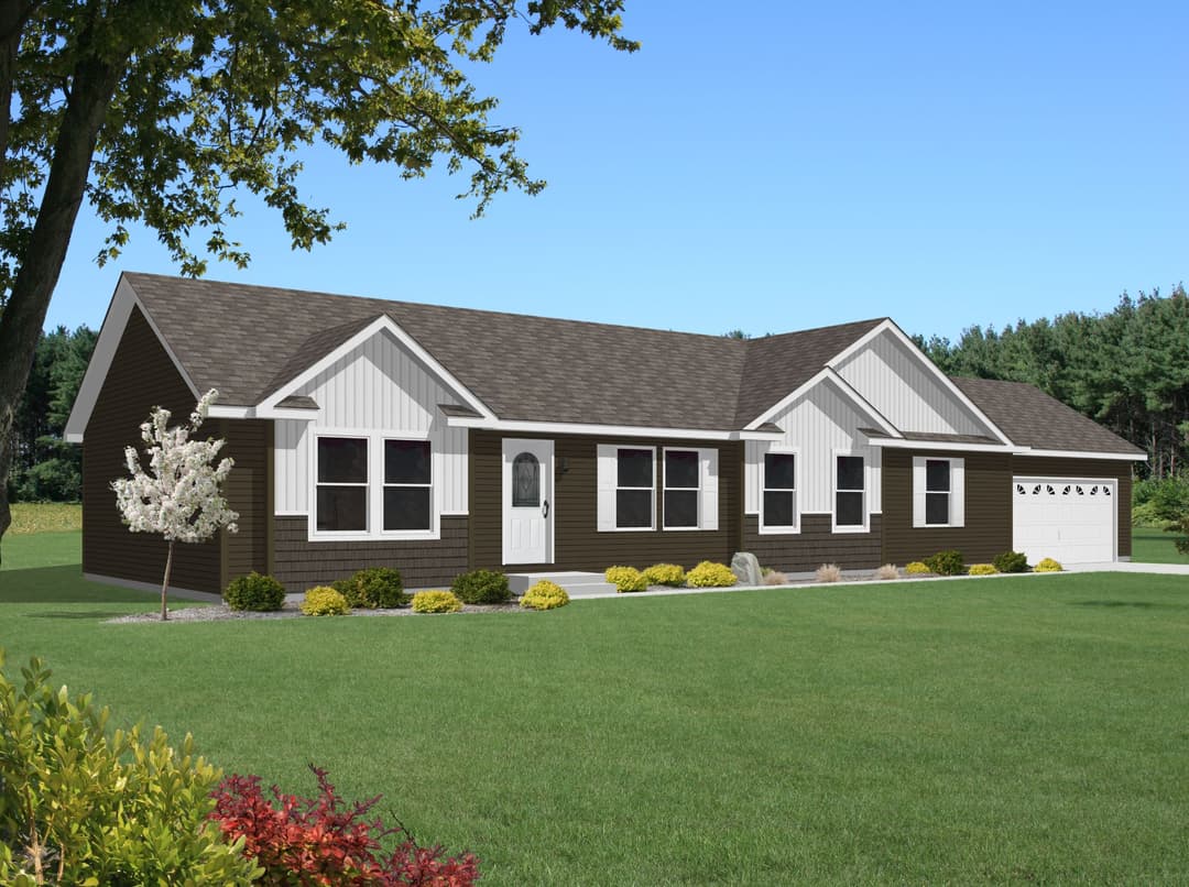 Oakwood elevation and exterior home features