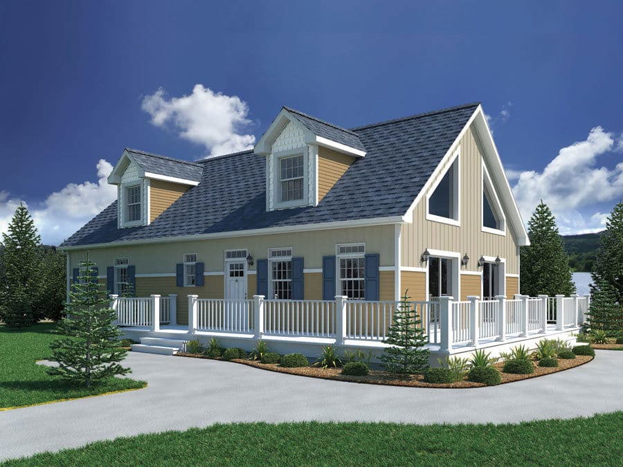 Lakeside ii hero, elevation, and exterior home features