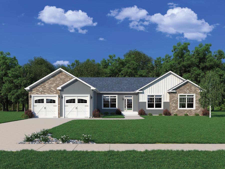 Hawthorn ii hero, elevation, and exterior home features