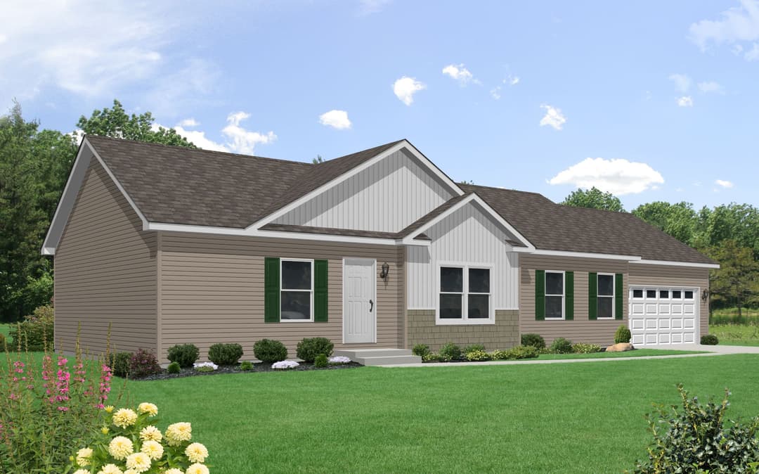 Elm hero, elevation, and exterior home features