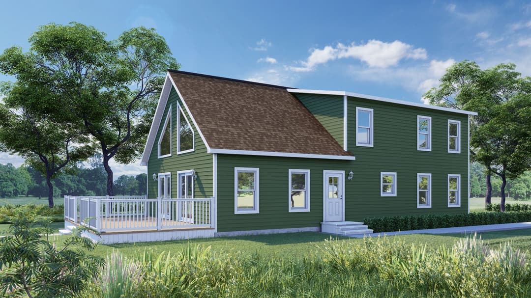 Mountainview hero, elevation, and exterior home features