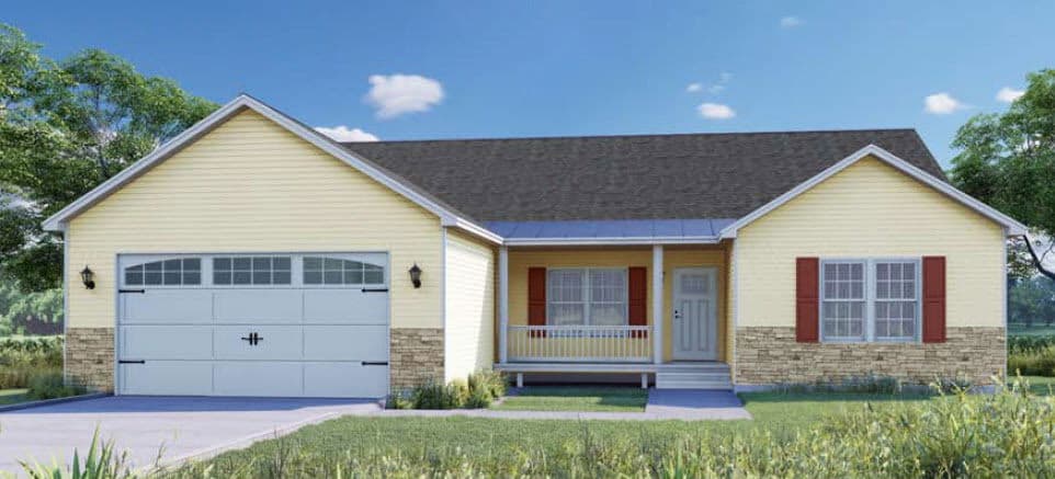 Craftsman ranch ii hero, elevation, and exterior home features