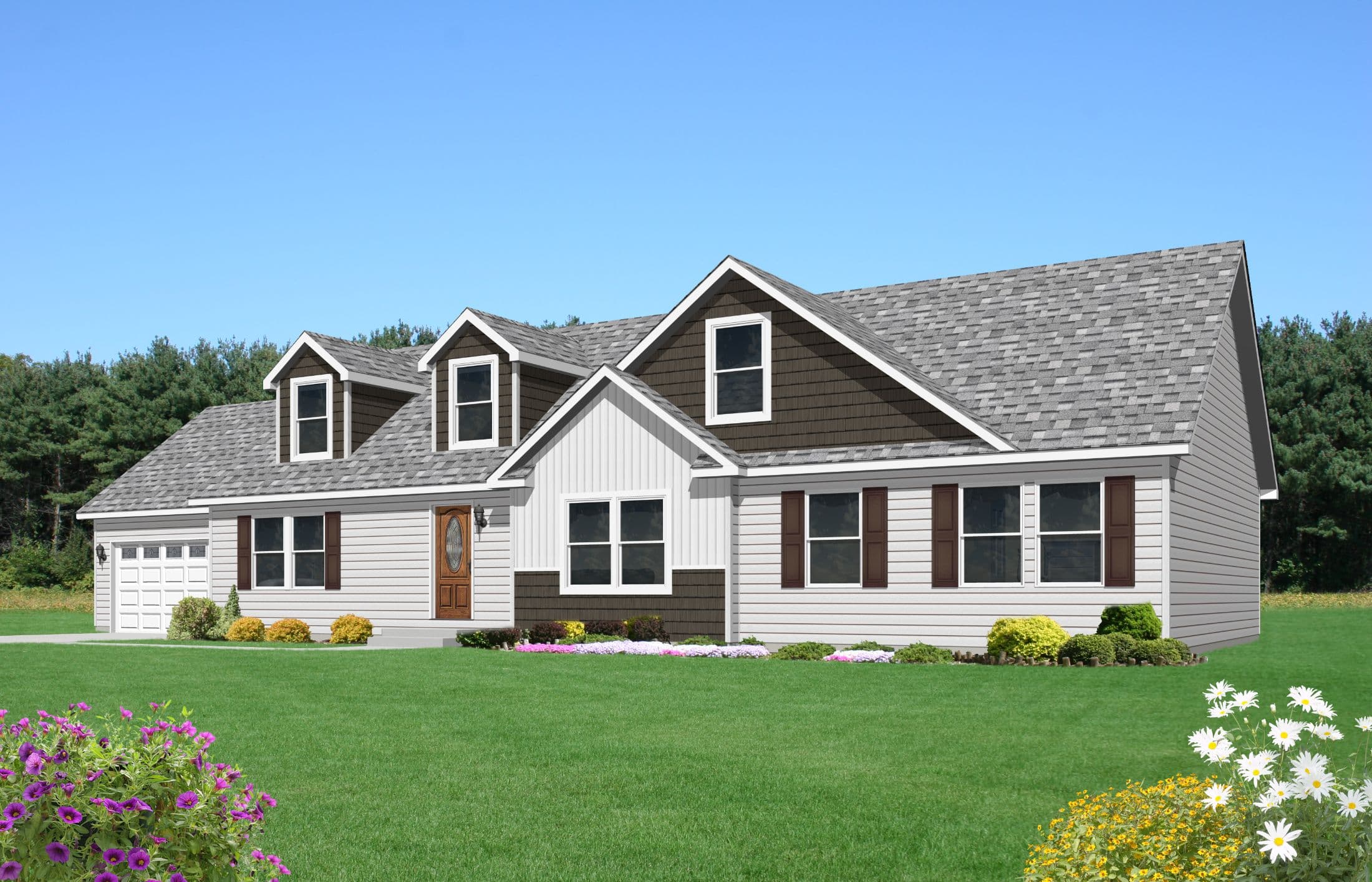 Mulberry hero, elevation, and exterior home features